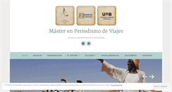 Desktop Screenshot of masterperiodismoviajes.com