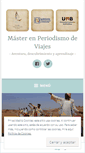 Mobile Screenshot of masterperiodismoviajes.com